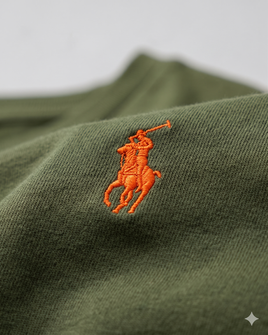 Playera Básica Polo Ralph Lauren Verde Olivo Original