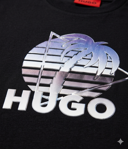 Playera Hugo Boss Neroe Blue Label Negra Original