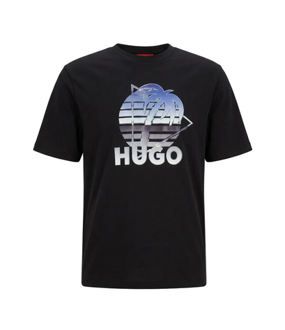 Playera Hugo Boss Neroe Blue Label Negra Original