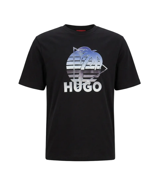 Playera Hugo Boss Neroe Blue Label Negra Original