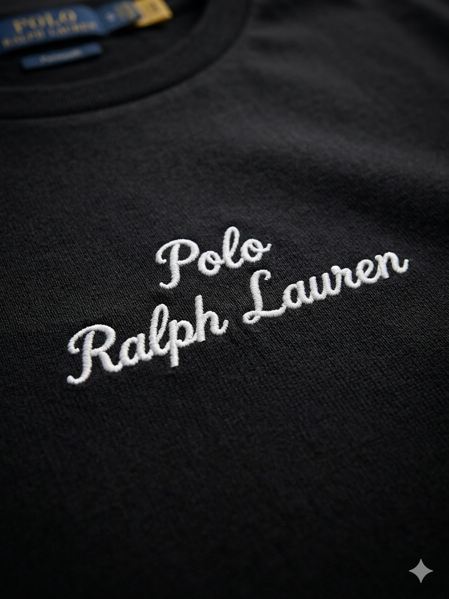 Playera Polo Ralph Lauren Big Logo Negra Original