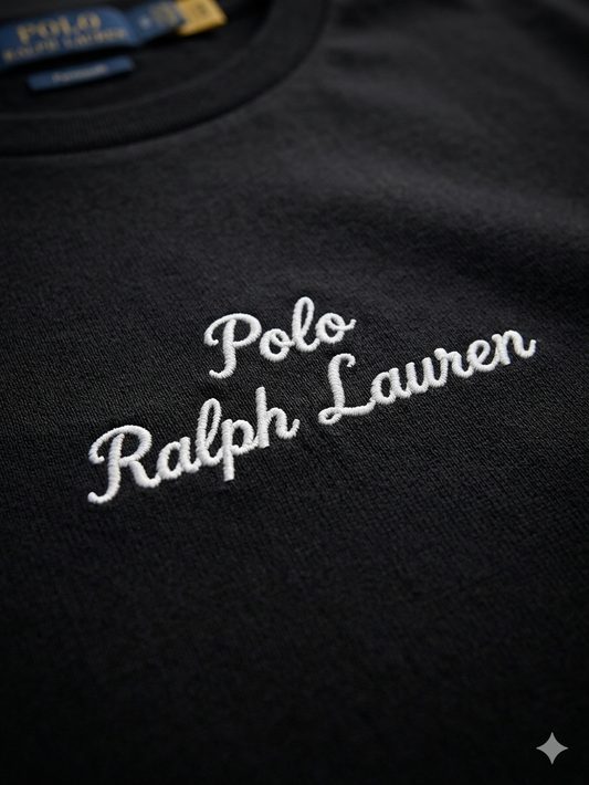 Playera Polo Ralph Lauren Big Logo Negra Original