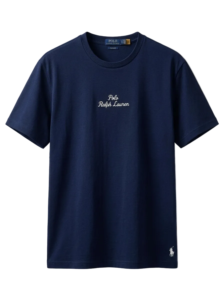 Playera Polo Ralph Lauren Big Logo Azul Marino Original