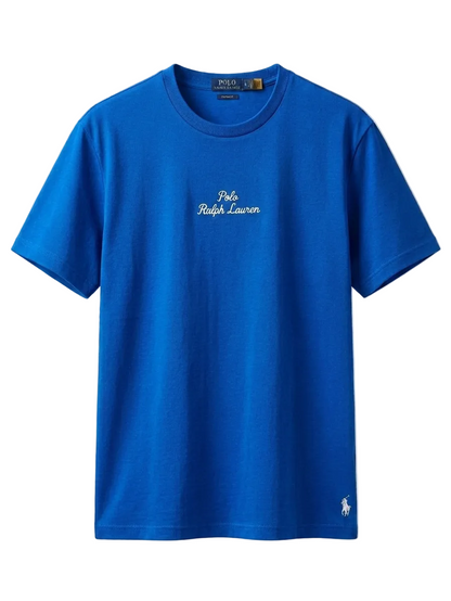 Playera Polo Ralph Lauren Big Logo Azul Rey Original