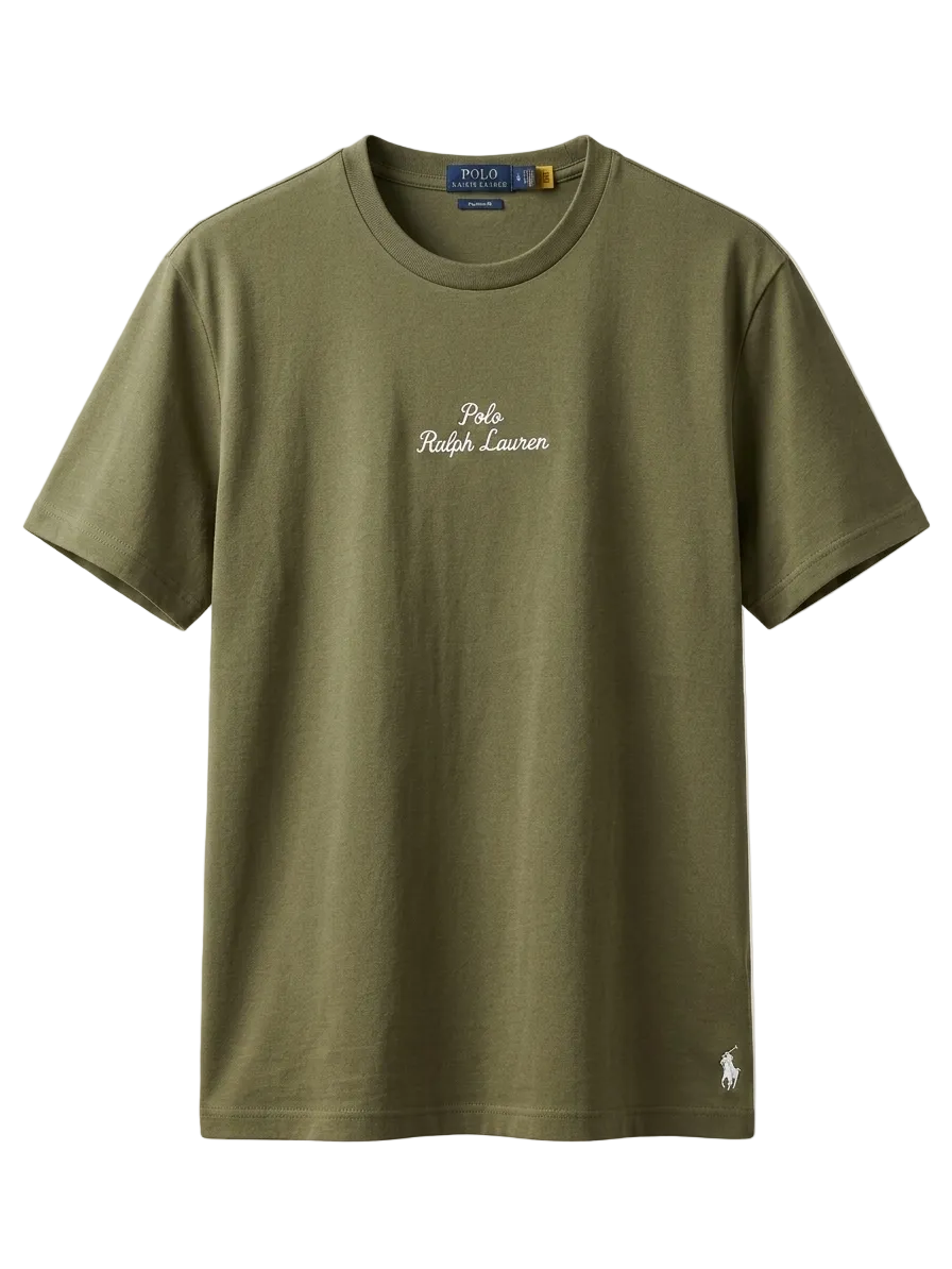 Playera Polo Ralph Lauren Big Logo Verde Olivo Original