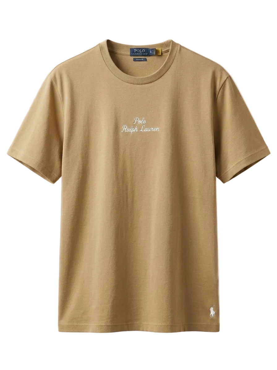 Playera Polo Ralph Lauren Big Logo Khaki Original