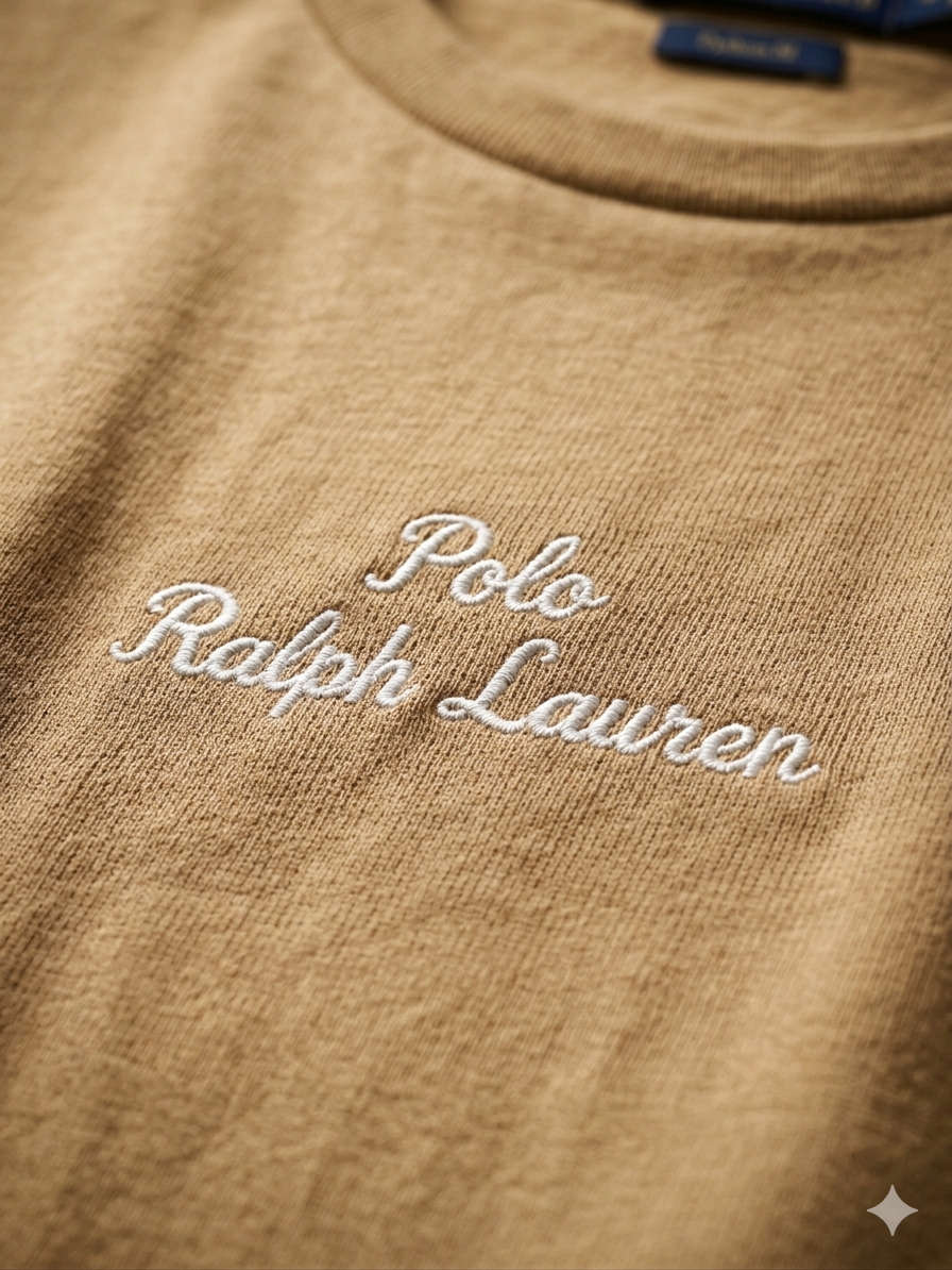 Playera Polo Ralph Lauren Big Logo Khaki Original