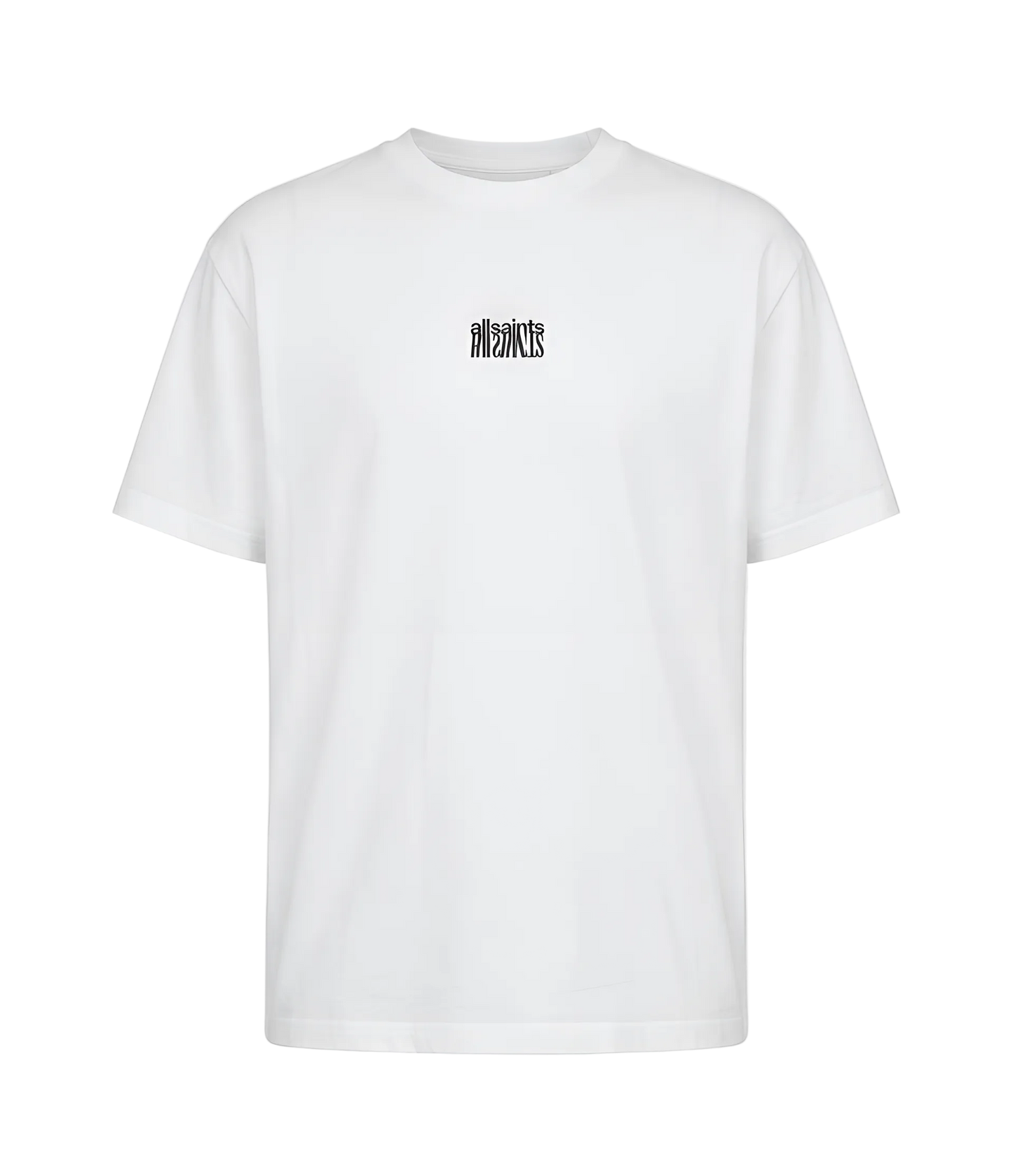 Playera AllSaints Refract Logo Blanca Original
