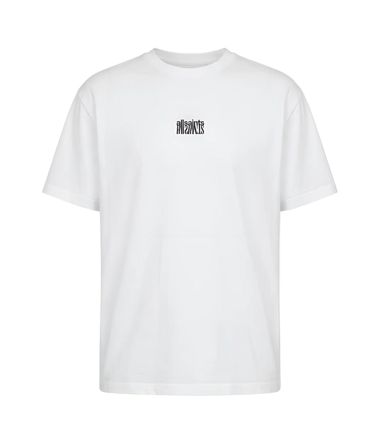 Playera AllSaints Refract Logo Blanca Original
